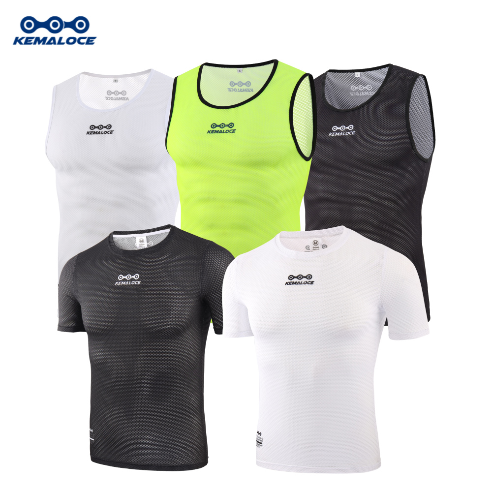 Sleeveless Undershirt - KEMALOCE 사이클링 베이스레이어 남성용 반팔 메쉬