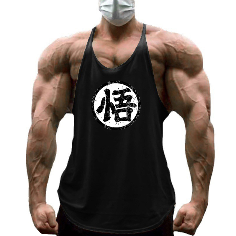 Suspender Tank Top - 체육관 피트니스 보디 빌딩 멜빵 티셔츠