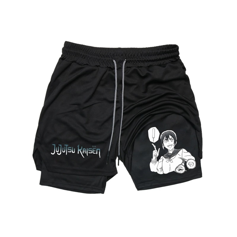 Compression Shorts Athletes - Rimel Print 2in1 러닝 운동 반바지