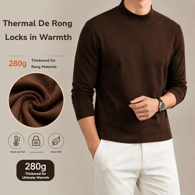 Base Layer Top - 남성용 280g 양면 데롱 보온 긴팔