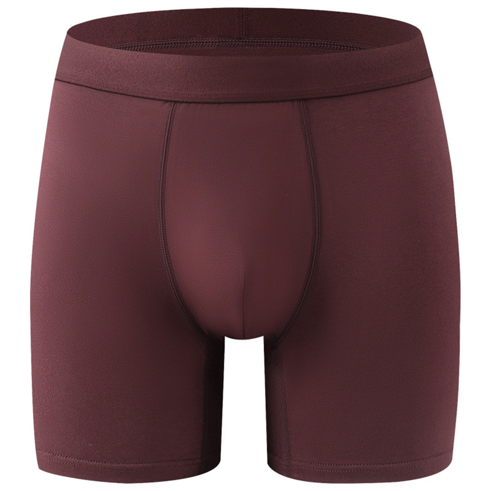 Bamboo Fiber Trunk - 남성용 롱 레그 복서 통기성 속옷