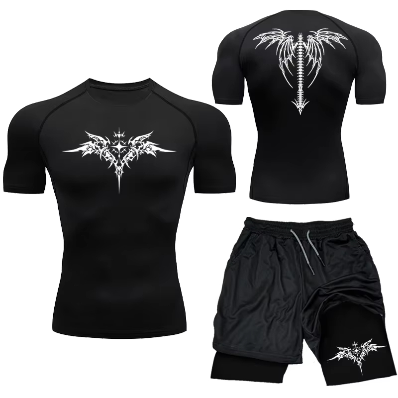 Compression Shorts Athletes - 새로운 남성 MMA 압축 운동 세트