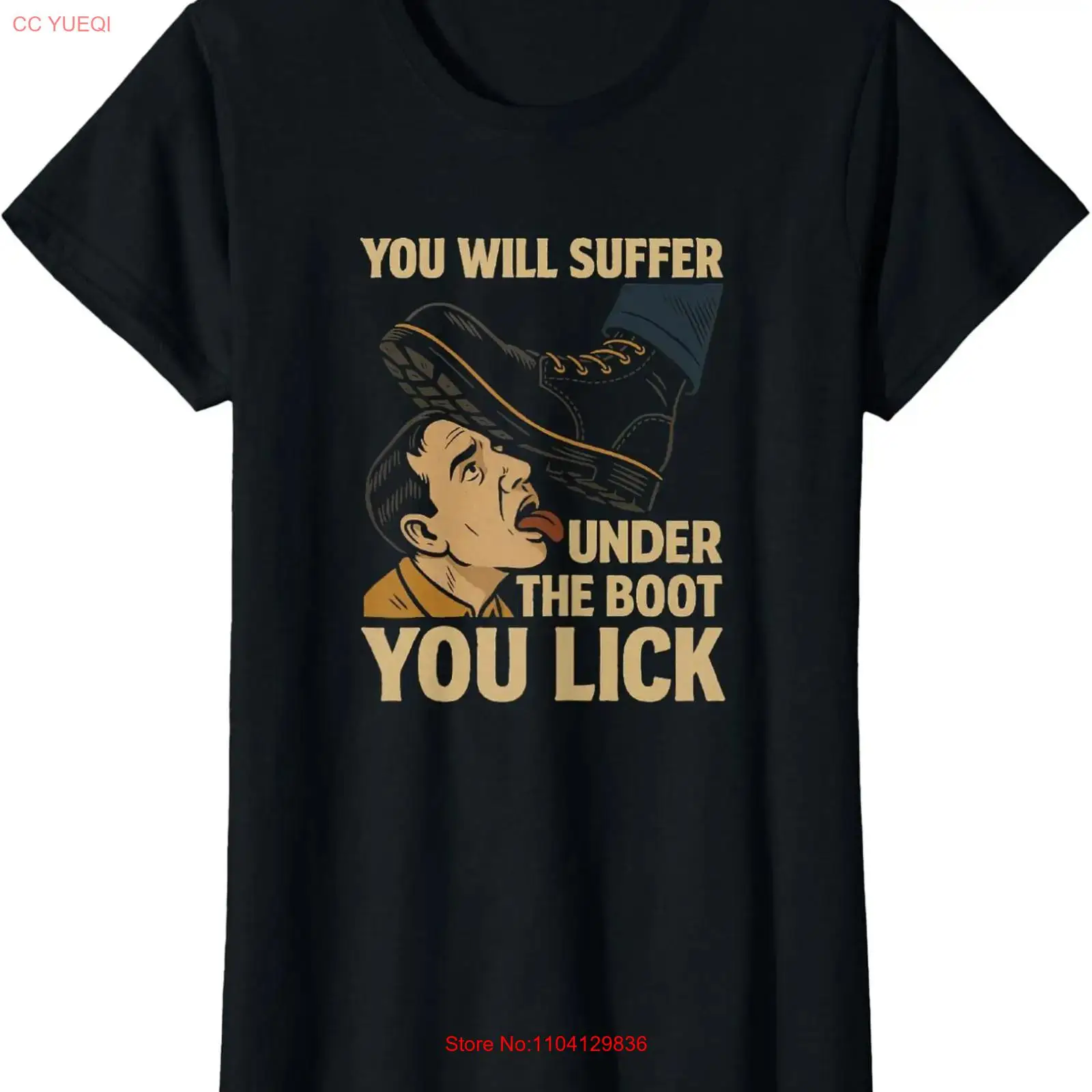 Undershirt Crew Neck - You Will Suffer Under The Boot