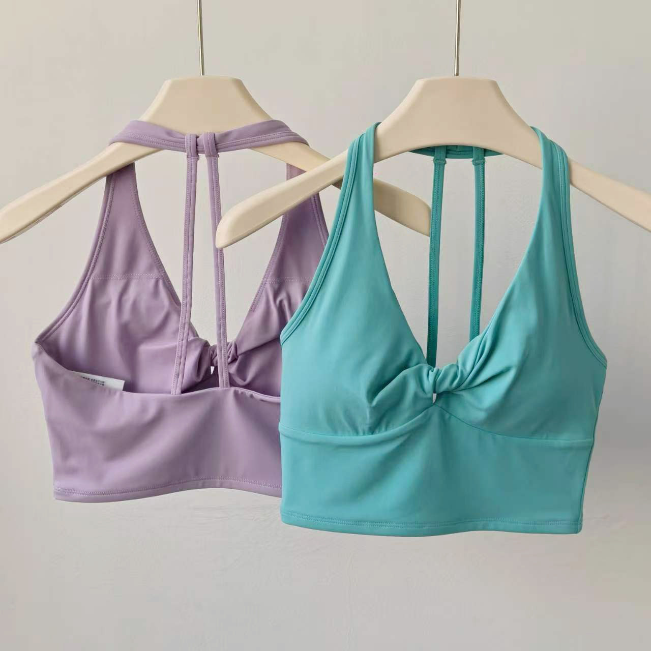 Suspender Tank Top - 여성용 롱라인 스트랩 스포츠 요가 브라
