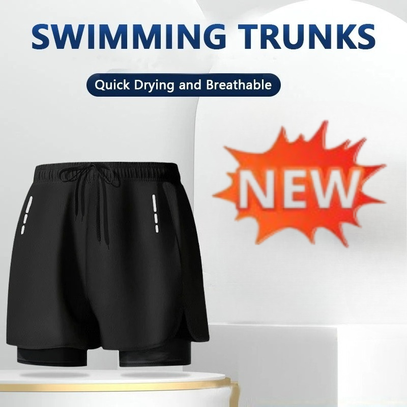 Compression Shorts Athletes - 남성용 수영복 반바지, 속건성 운동용 반바지,