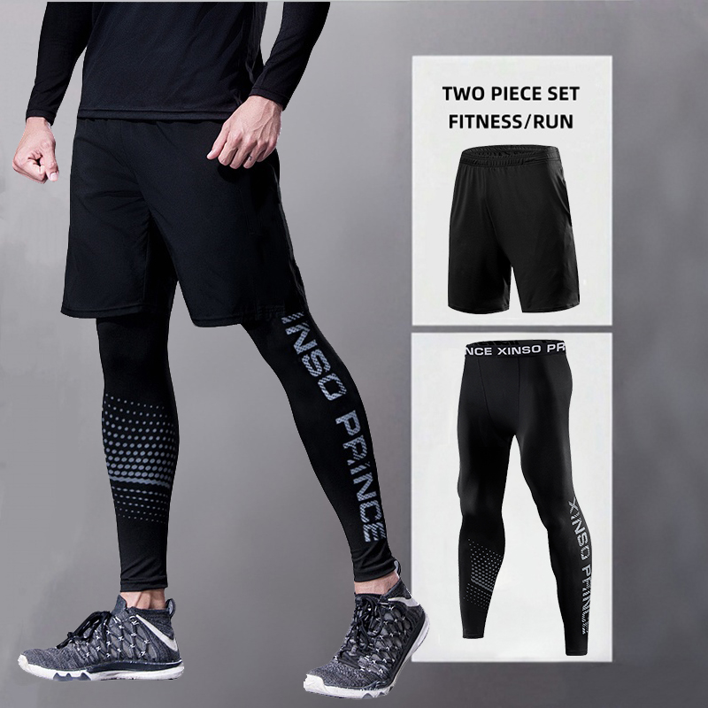 Compression Long Pant - 남성용 스포츠 러닝 바지 트레이닝 피트니스