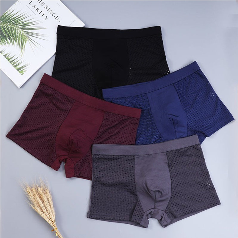 8 개/몫 속옷 복서 반바지 남성 속옷 남자 메쉬 여름 - Bamboo Fiber Trunk 리뷰 및 가격