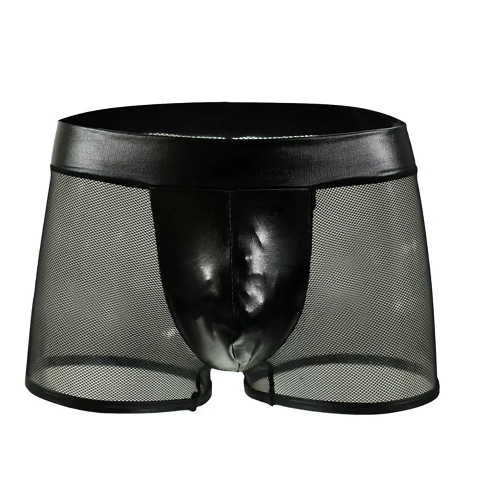 남성 섹시 속옷 인조 가죽 트렁크 망사 블랙 메쉬 나이 - Bamboo Fiber Trunk 리뷰 및 가격