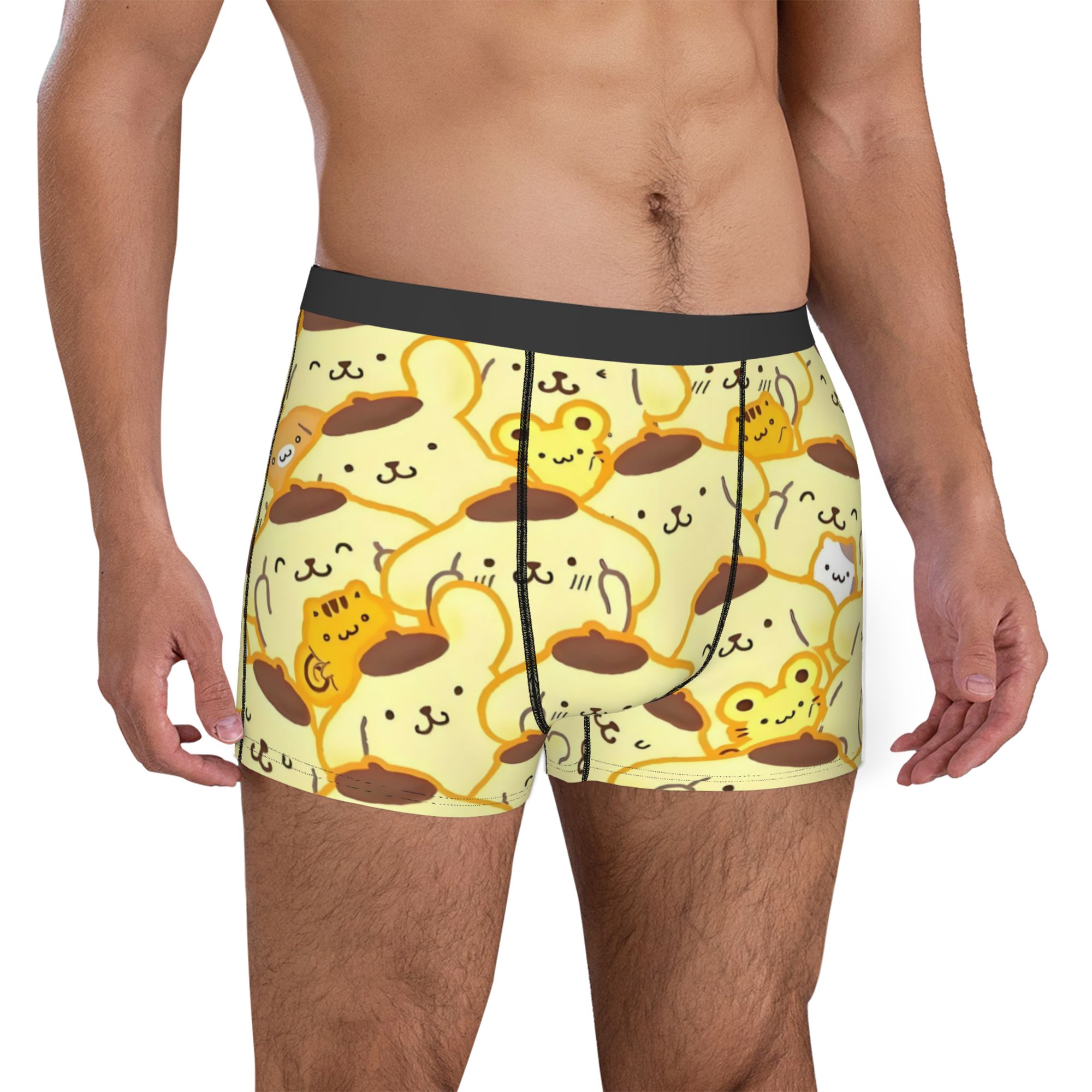 만화 Pompompurin 속옷 남성 인쇄 된 애니메이 - Boxer Shorts Modal 리뷰 및 가격