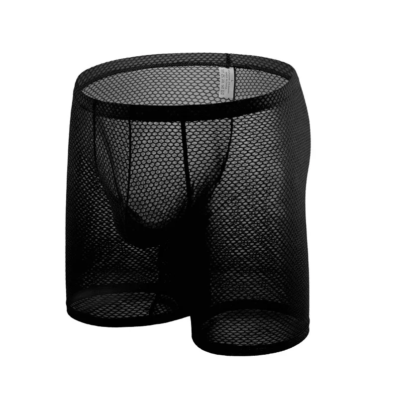 남성용 시스루 복서 반바지 파우치 브리프, 긴 다리 트 - Long Leg Trunk Men 리뷰 및 가격