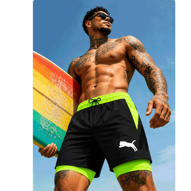 2026 남성용 퀵 드라이 샤크 레터 프린트 경량 비치 - Compression Shorts Athletes 리뷰 및 가격