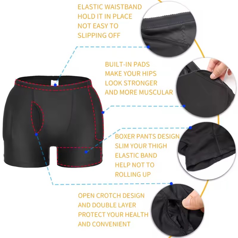 남성 패딩 엉덩이 강화제 부티 부스터 성형 Boysho - Boxer Brief Pack Cotton 리뷰 및 가격
