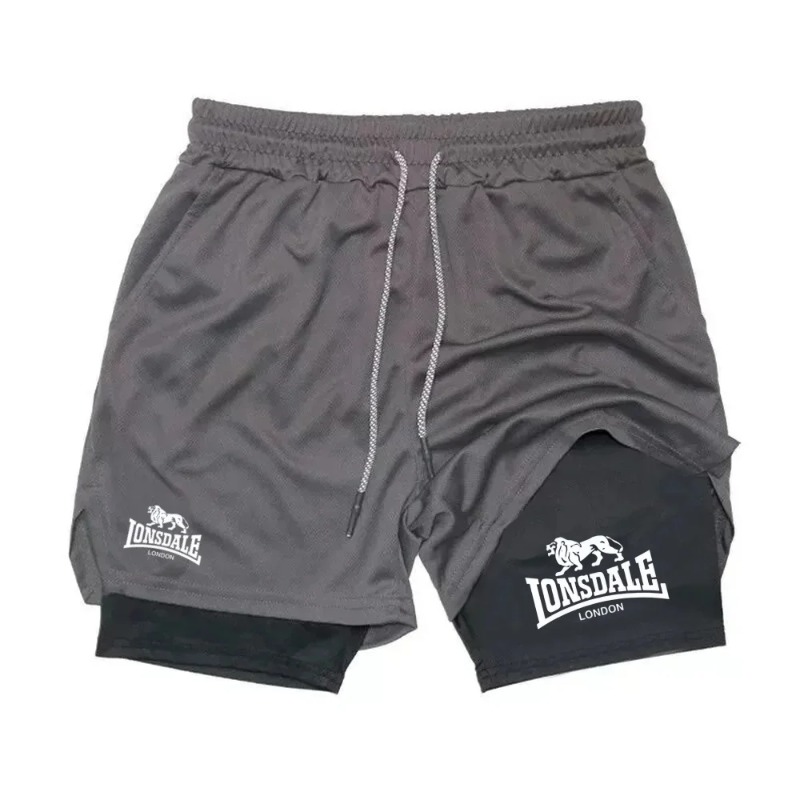 남성용 프린트 2 in 1 러닝 반바지, 헬스 운동용  - Compression Shorts Athletes 리뷰 및 가격