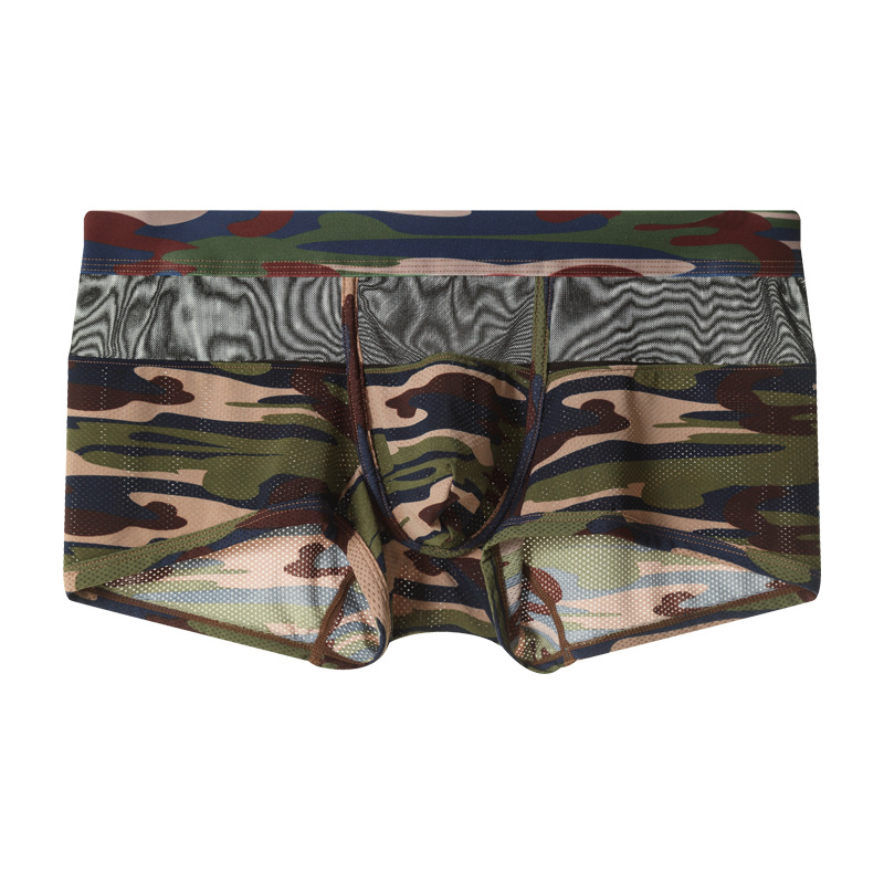 카모플라주 복서 팬츠 남성용 폴리에스터 메쉬 패널 통기 - Mesh Sport Boxer 리뷰 및 가격