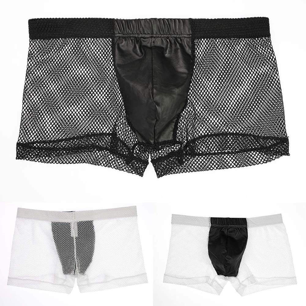 남성 메쉬 시스루 복서 팬츠 통기성 미드라이즈 홀로우  - Pouch Boxer Pouch 리뷰 및 가격