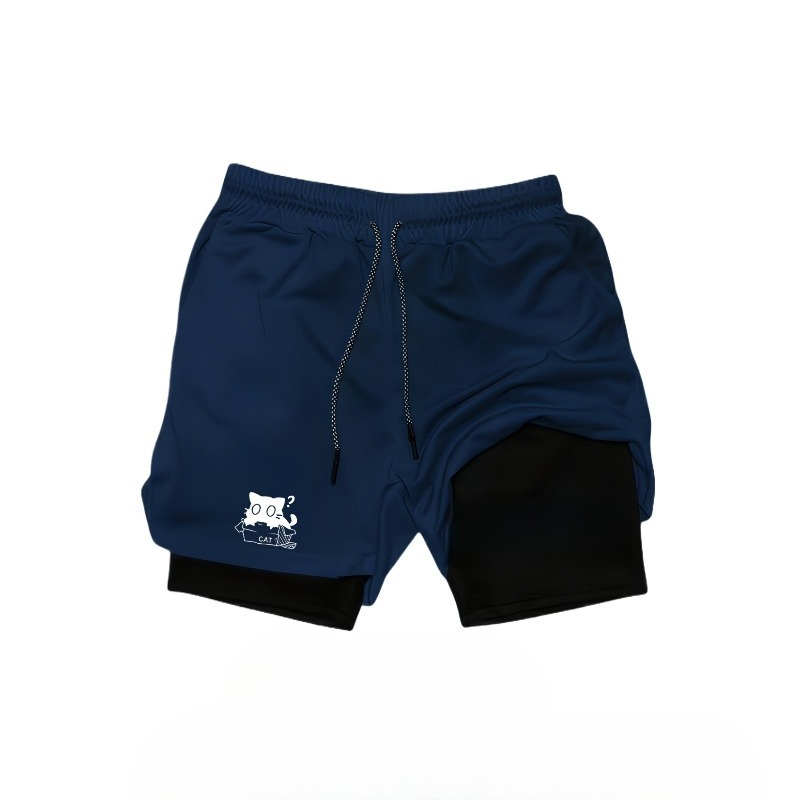 빠른 건조 통기성 2-in-1 이중 레이어 스포츠 반바 - Compression Shorts Athletes 리뷰 및 가격