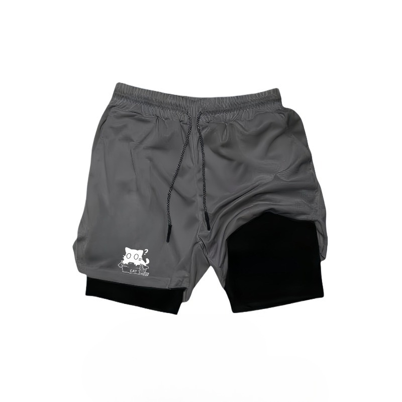 빠른 건조 통기성 2-in-1 이중 레이어 스포츠 반바 - Compression Shorts Athletes 리뷰 및 가격