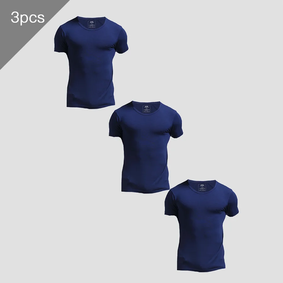 3PCS 남성용 여름 반팔 티셔츠, 얇은 크루넥 슬림핏 - Undershirt Crew Neck 리뷰 및 가격