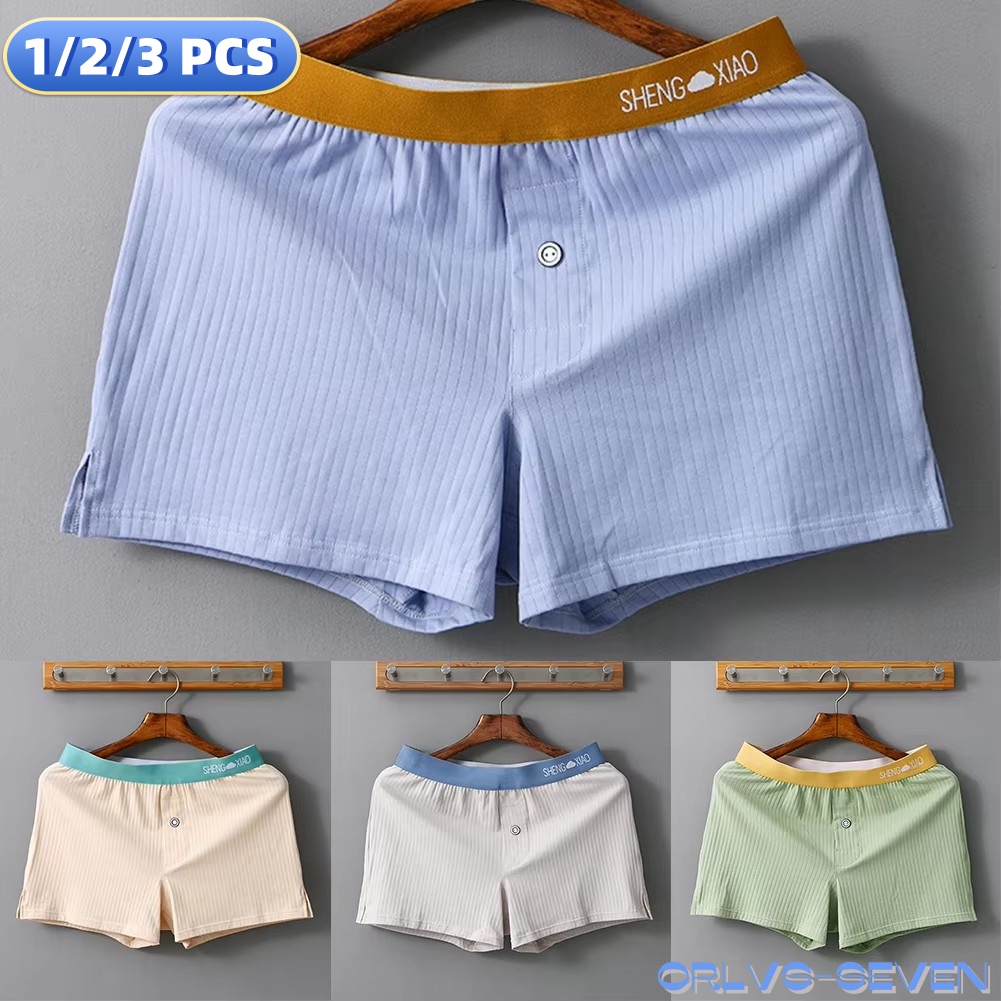 1/2/3 PCS 남자 팬티 코튼 솔리드 컬러 통기성  - Boxer Shorts Modal 리뷰 및 가격