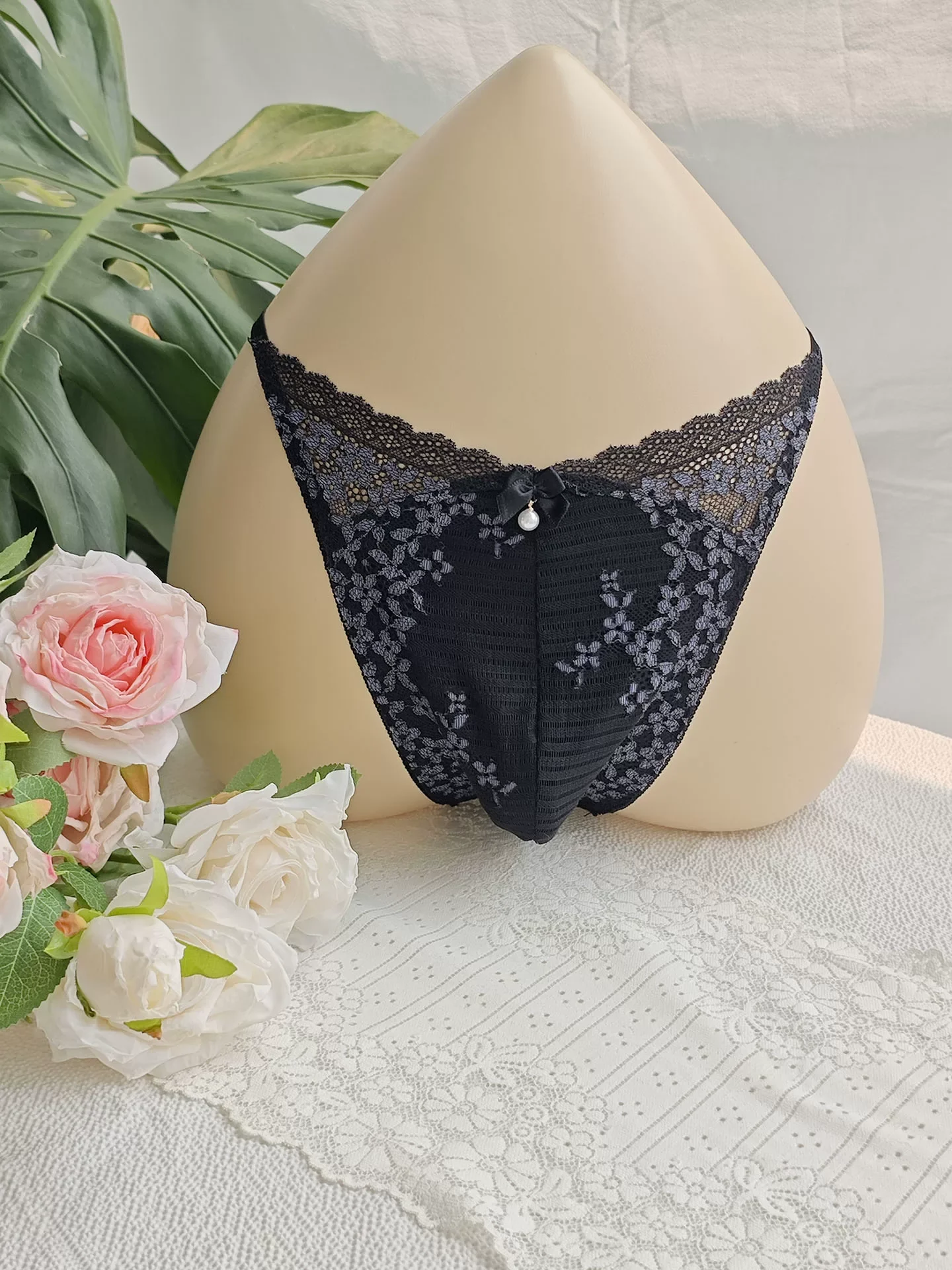 블랙 레이스 남성용 티셔츠 자수 핸드메이드 블루 핑크  - Boxer Brief Pack Cotton 리뷰 및 가격