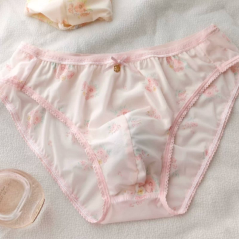 일본 신상 플로럴 리본 크로스드레싱 속옷 남성용 볼록  - Pouch Boxer Pouch 리뷰 및 가격
