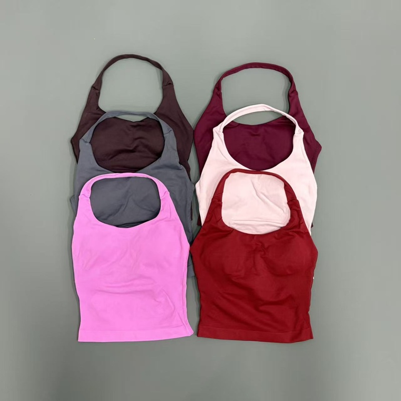 여성용 짐 탱크탑 오픈백 스포츠 롱라인 홀터 부드러운  - Suspender Tank Top 리뷰 및 가격