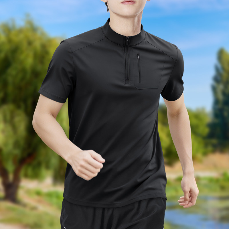 남성 하프집업 하이 스트레치 퀵 드라이 반팔 티셔츠 통 - T Shirt Tight Fit 리뷰 및 가격