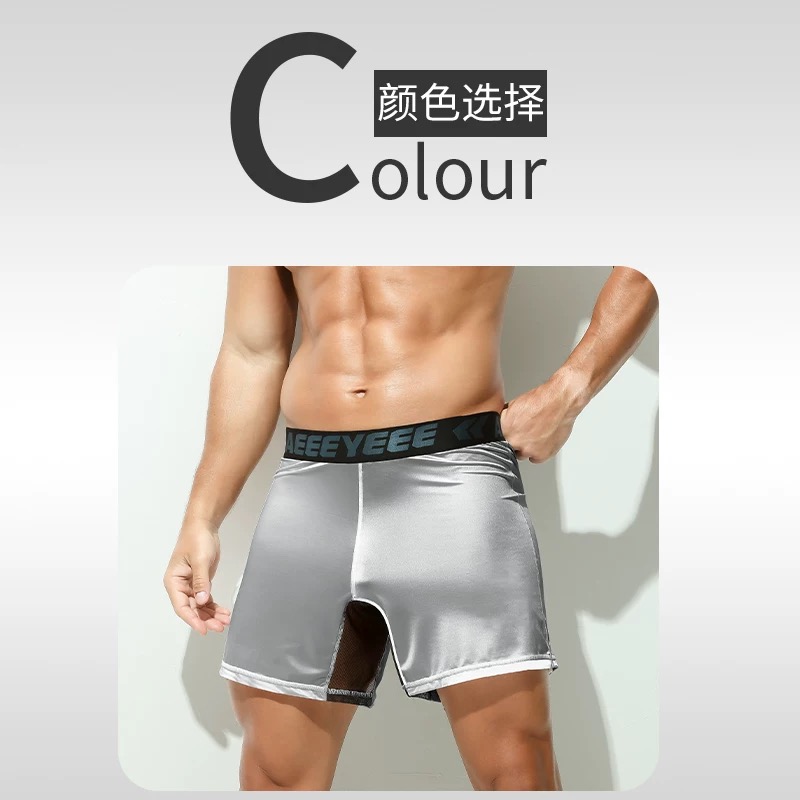 남성 속옷 그레이 박서 초박형 아이스 실크 로우 웨이스 - Mesh Sport Boxer 리뷰 및 가격