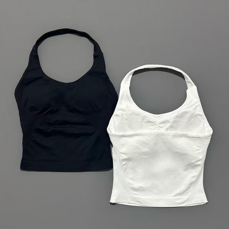 스포츠 짐 홀터탑 여성용 심리스 요가 탱크 탈부착 가능 - Suspender Tank Top 리뷰 및 가격