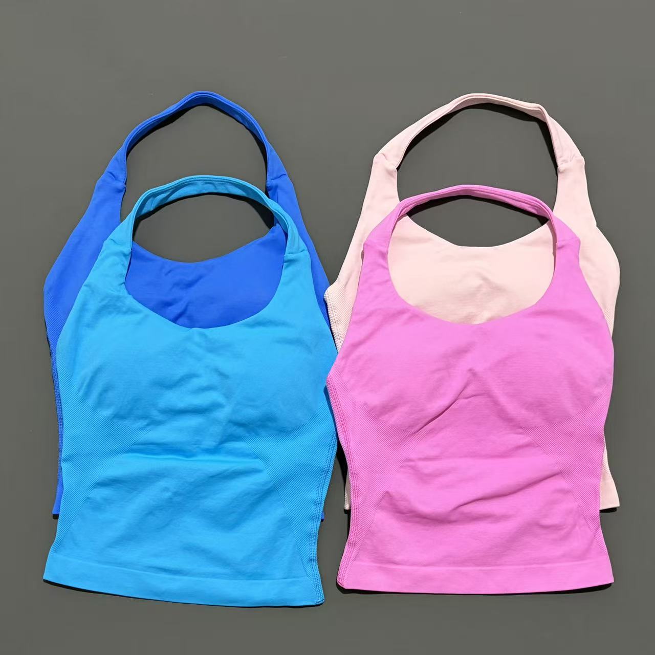 스포츠 짐 홀터탑 여성용 심리스 요가 탱크 탈부착 가능 - Suspender Tank Top 리뷰 및 가격