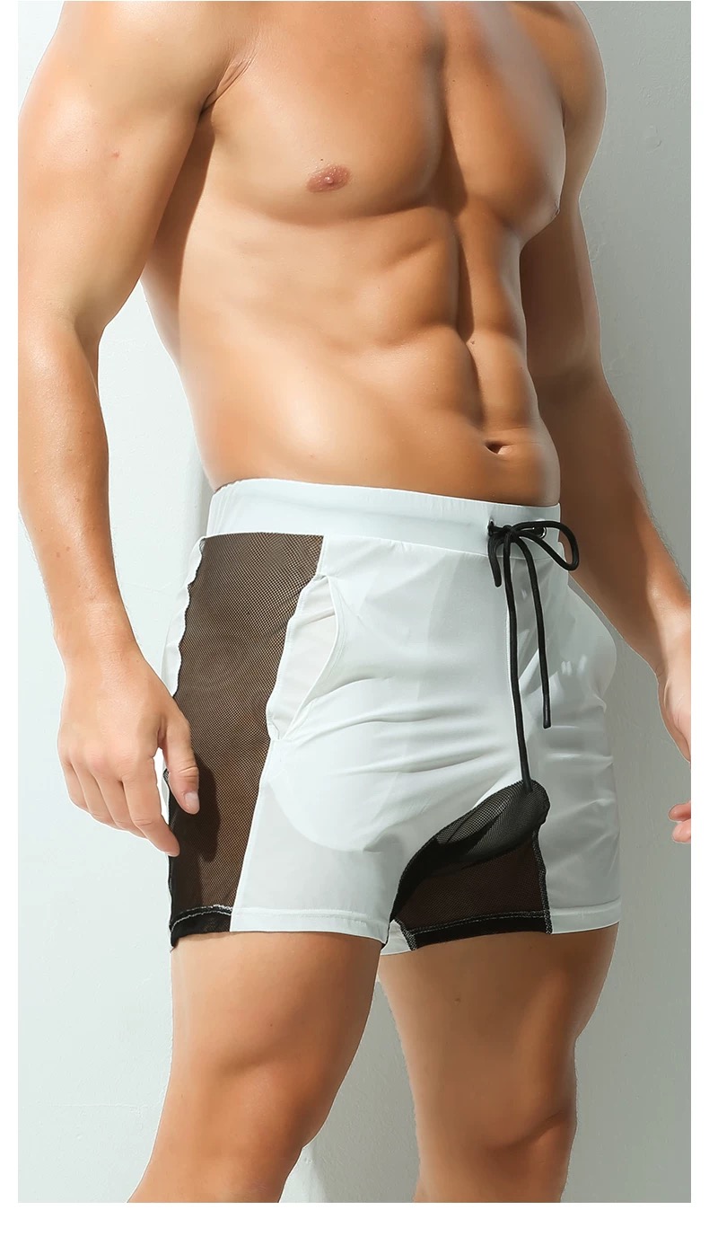 남성 속옷 비치 그린 블루 박서 초박형 아이스 실크 로 - Mesh Sport Boxer 리뷰 및 가격