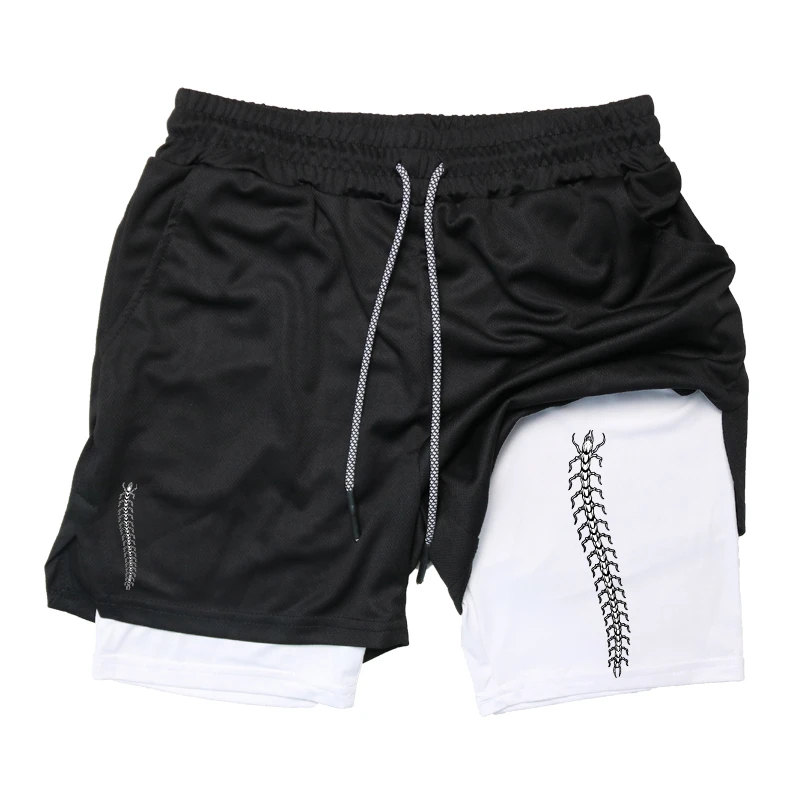 남성용 2 in 1 러닝 반바지, 헬스 운동용 컴프레션 - Compression Shorts Athletes 리뷰 및 가격