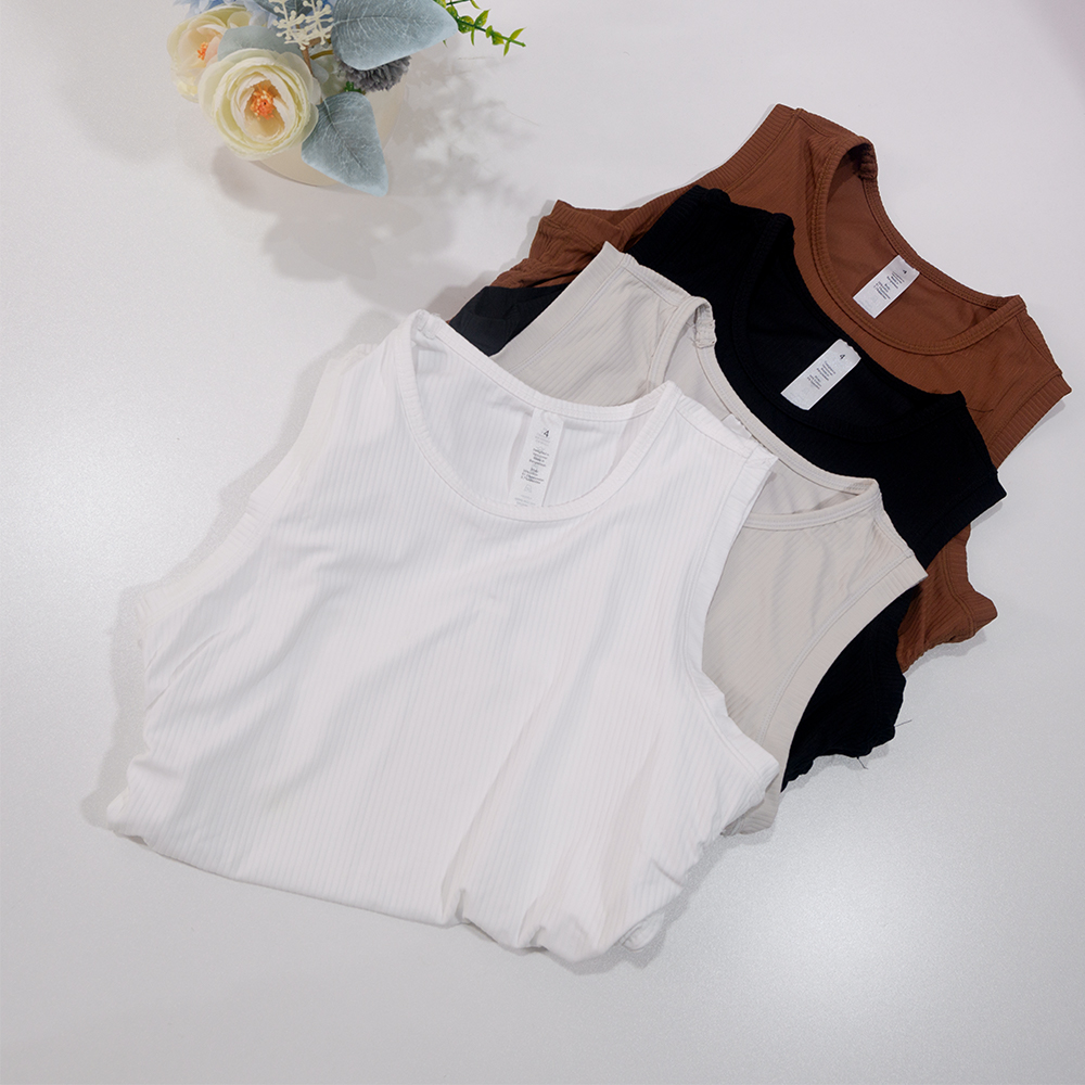 여름 요가복 골지 탱크탑 민소매 시원한 반팔 티셔츠 슬 - Tank Top Ribbed 리뷰 및 가격